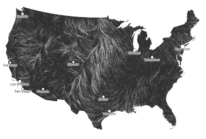 Animation vents temps réel